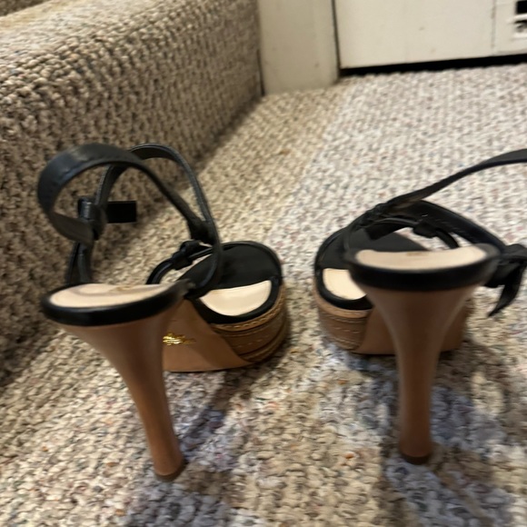 Gorgeous black platform Prada sandals, high heel, size 41 - Picture 10 of 11